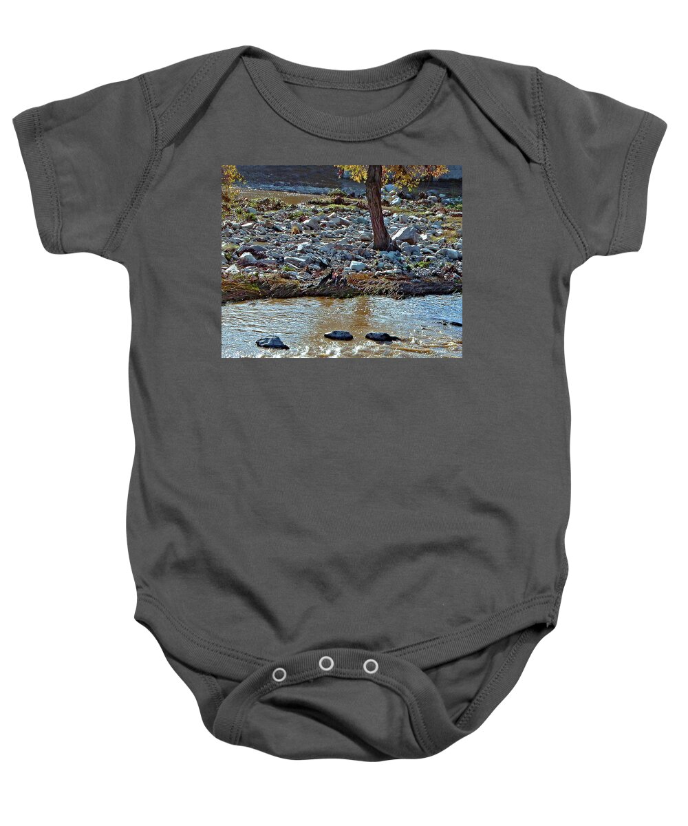 River Baby Onesie featuring the photograph River Island Day One by Andrew Lawrence