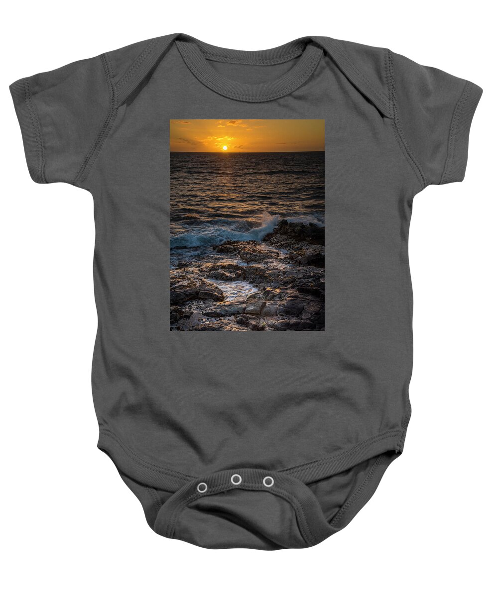 Hawaii Baby Onesie featuring the photograph Rocking the Sunset by Bill Cubitt