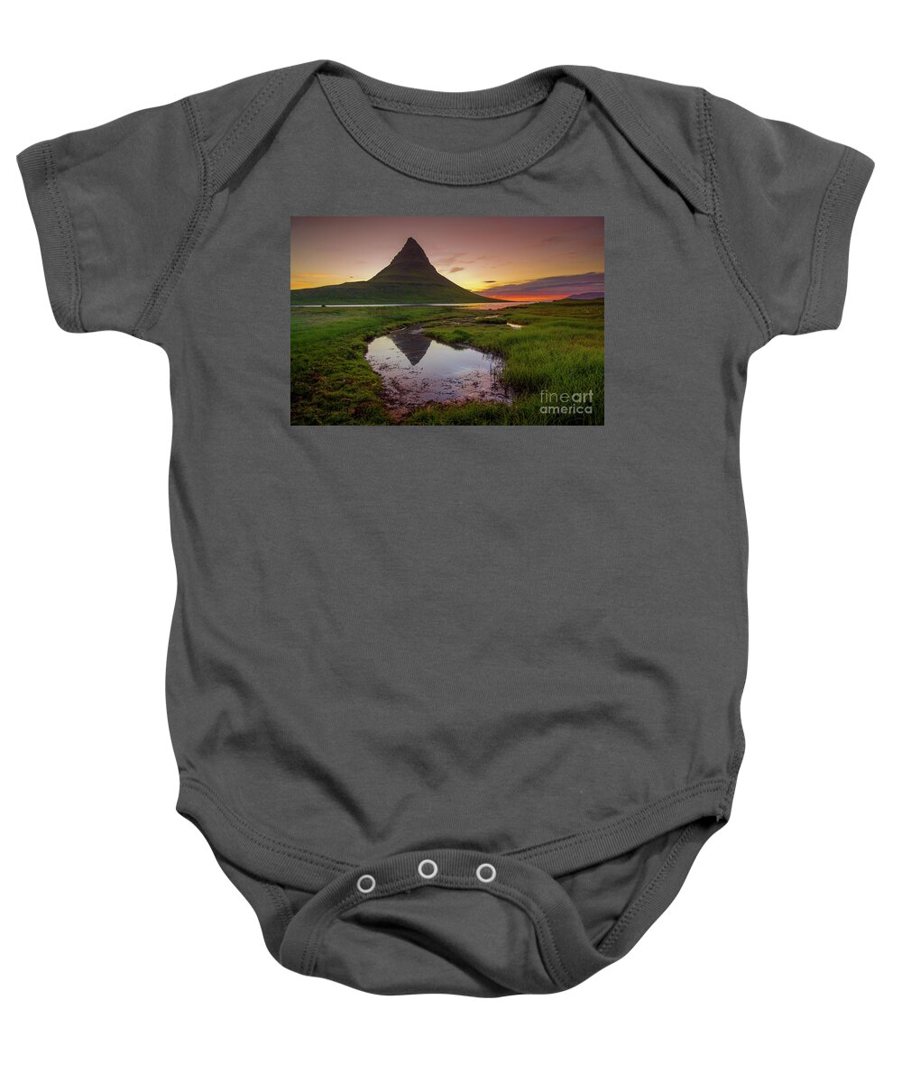 Iceland Baby Onesie featuring the photograph Romantic Morning in Kirkjufell by Marco Crupi