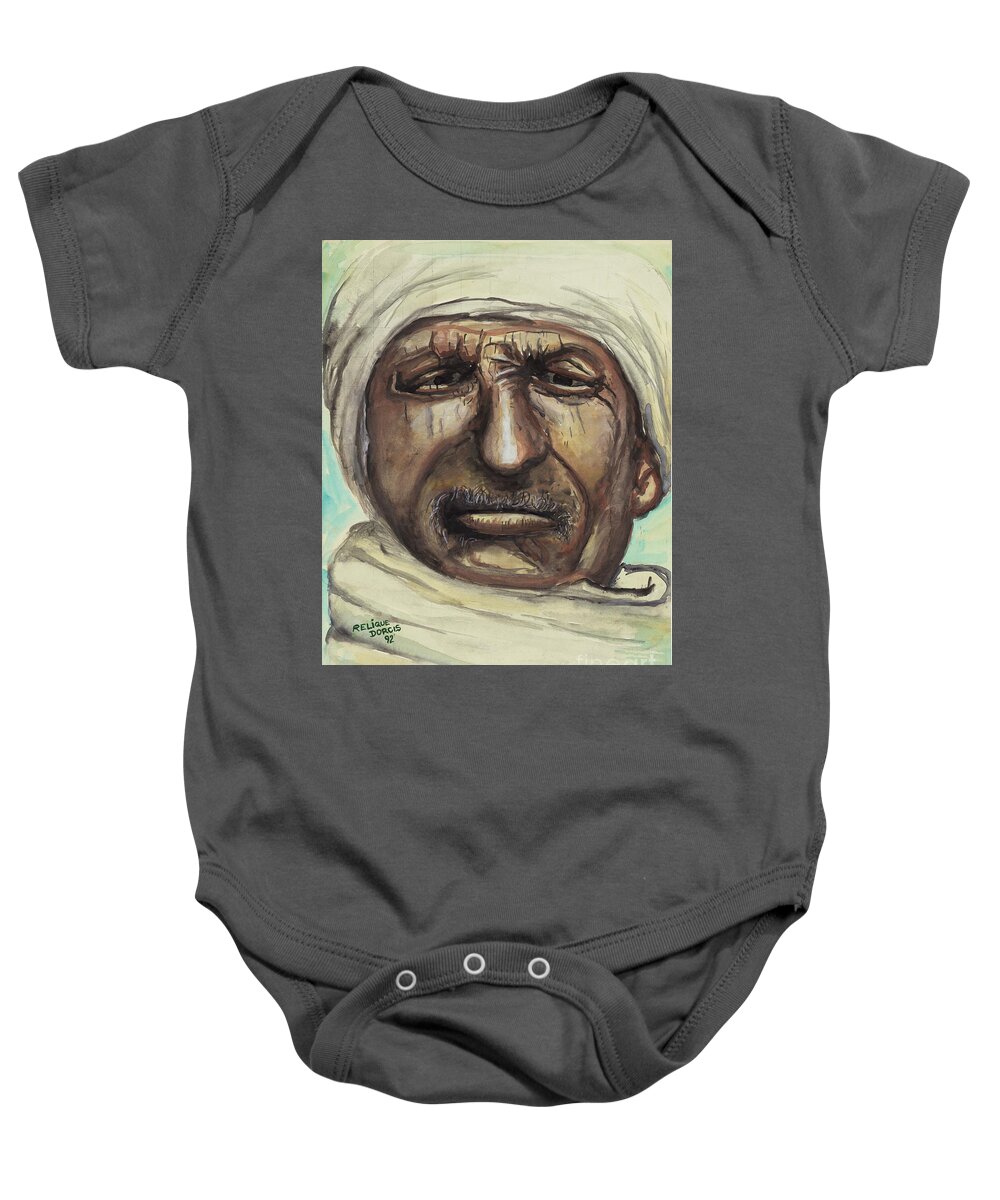  Baby Onesie featuring the painting Saharian by Relique Dorcis