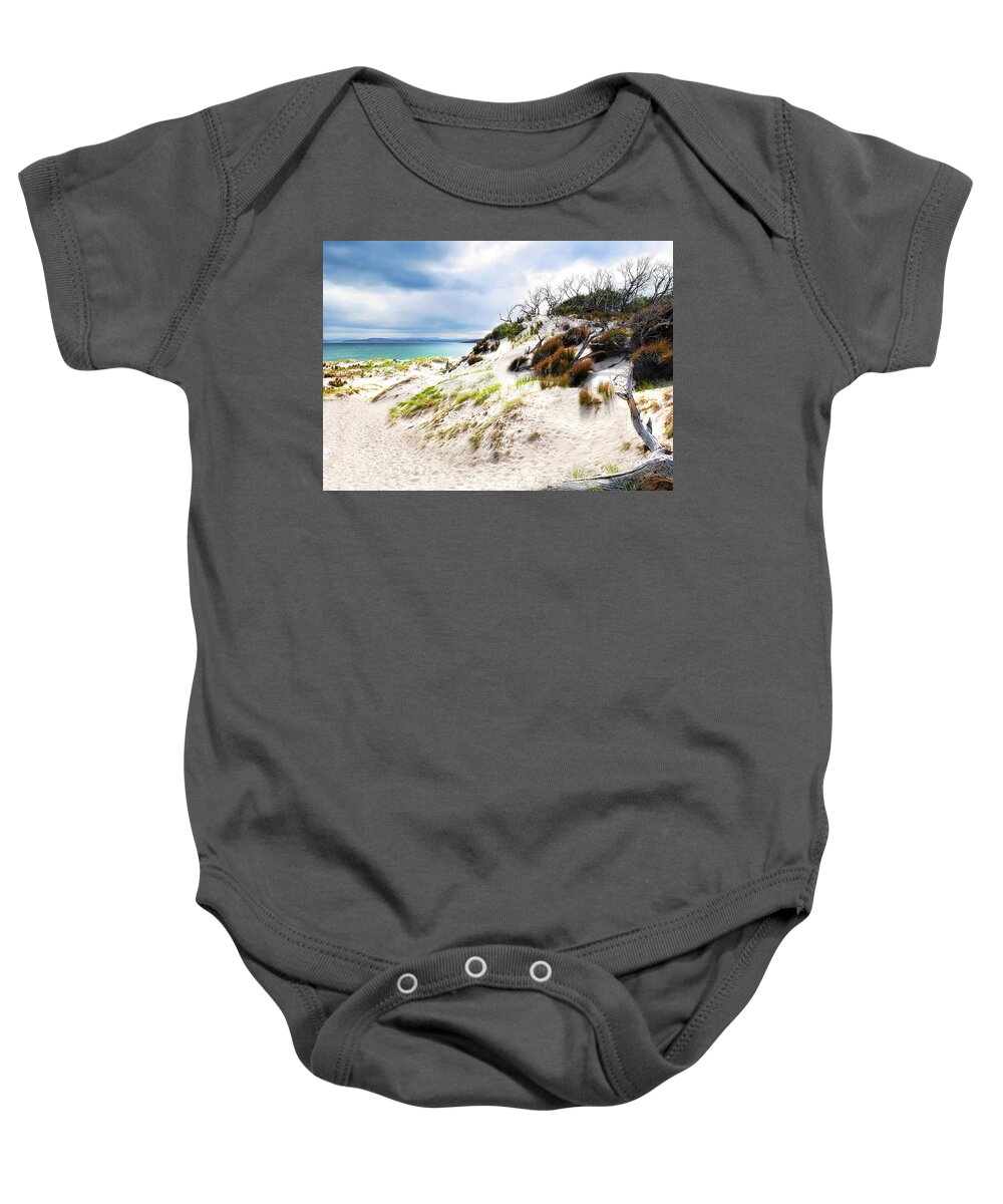 Beach Baby Onesie featuring the photograph Sand Dunes Series 2 by Lexa Harpell