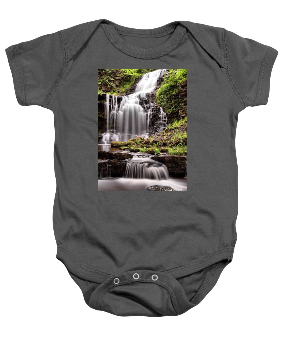 England Baby Onesie featuring the photograph Scaleber Force, near Settle by Tom Holmes Photography