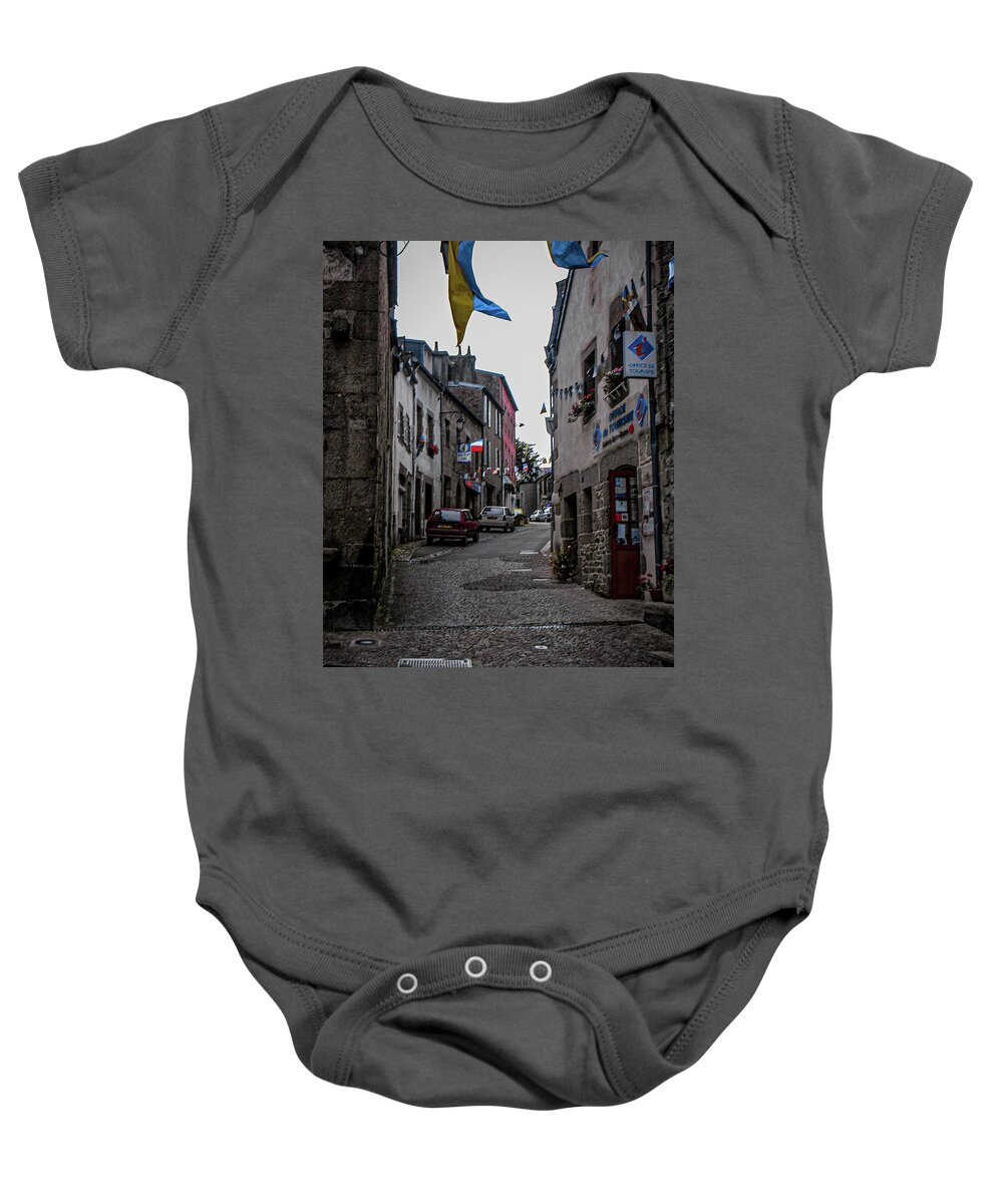Alley Baby Onesie featuring the photograph Scene from Bretagne by Jim Feldman