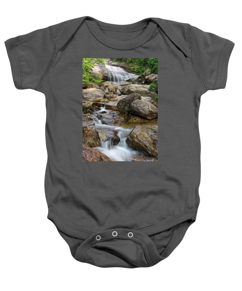 Blue Ridge Parkway Baby Onesie featuring the photograph Second Falls 8 by Phil Perkins