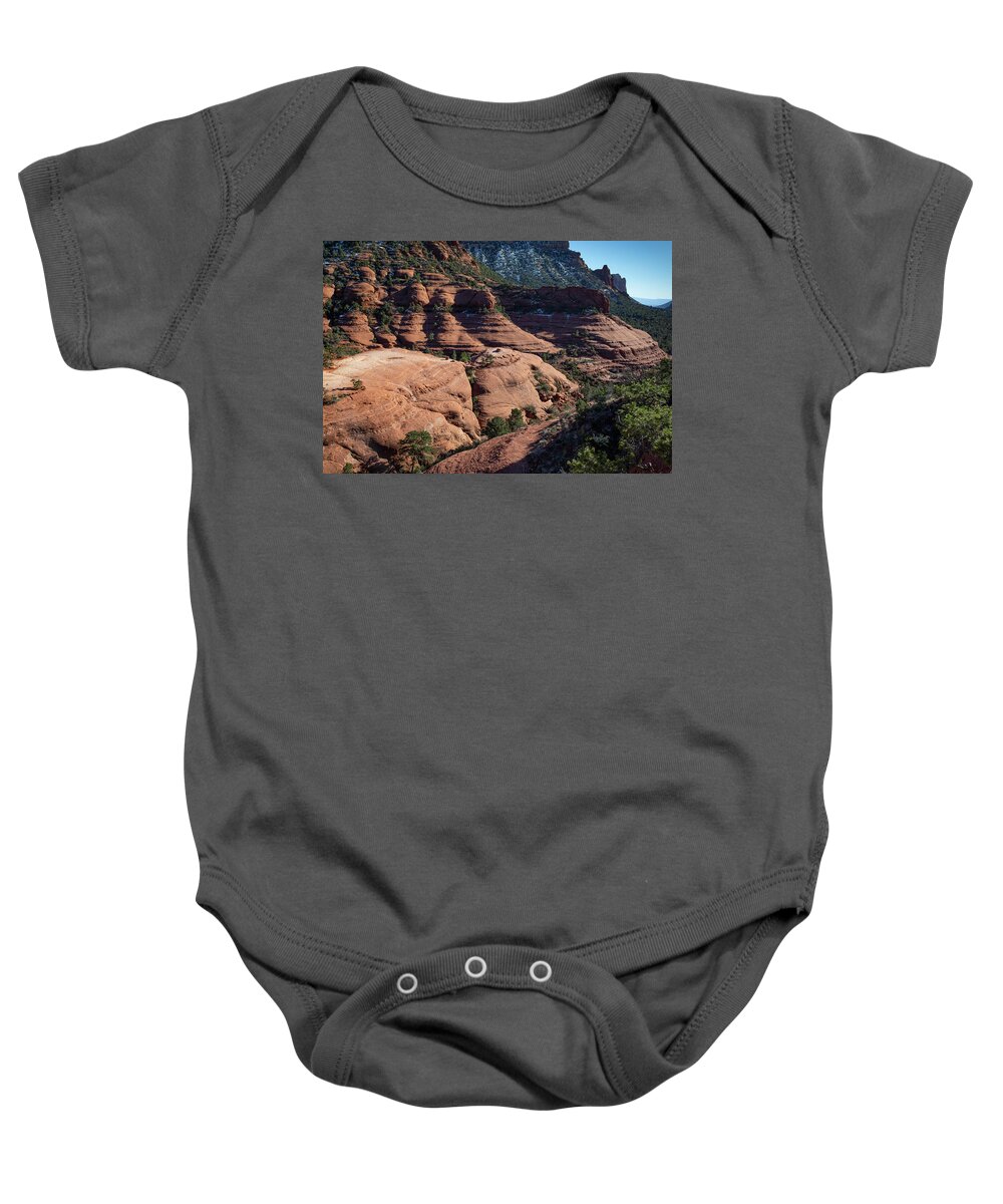 Sedona Baby Onesie featuring the photograph Sedona from the Air #5 by Steve Templeton