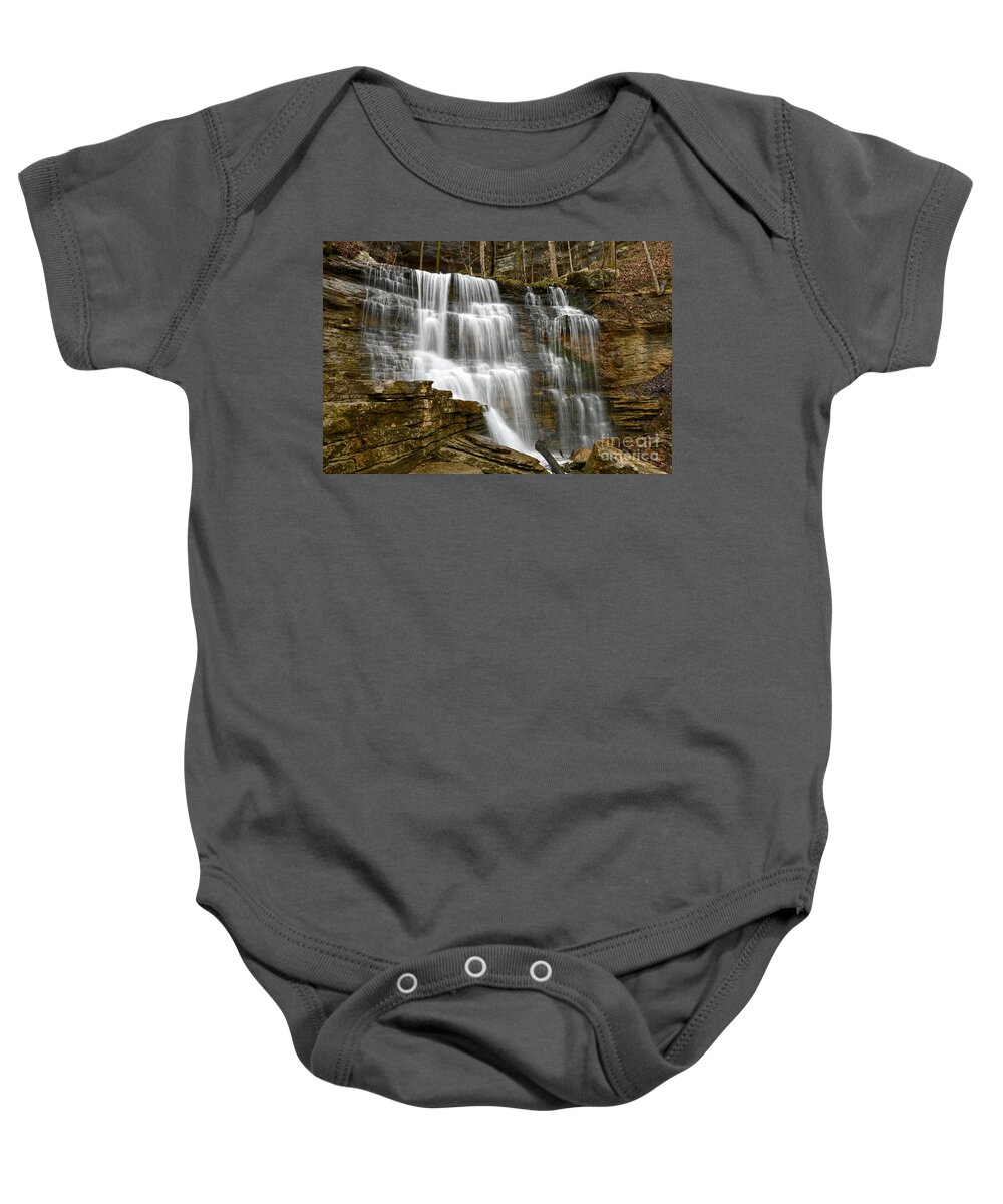 Sheep Cave Baby Onesie featuring the photograph Sheep Cave 1 by Phil Perkins