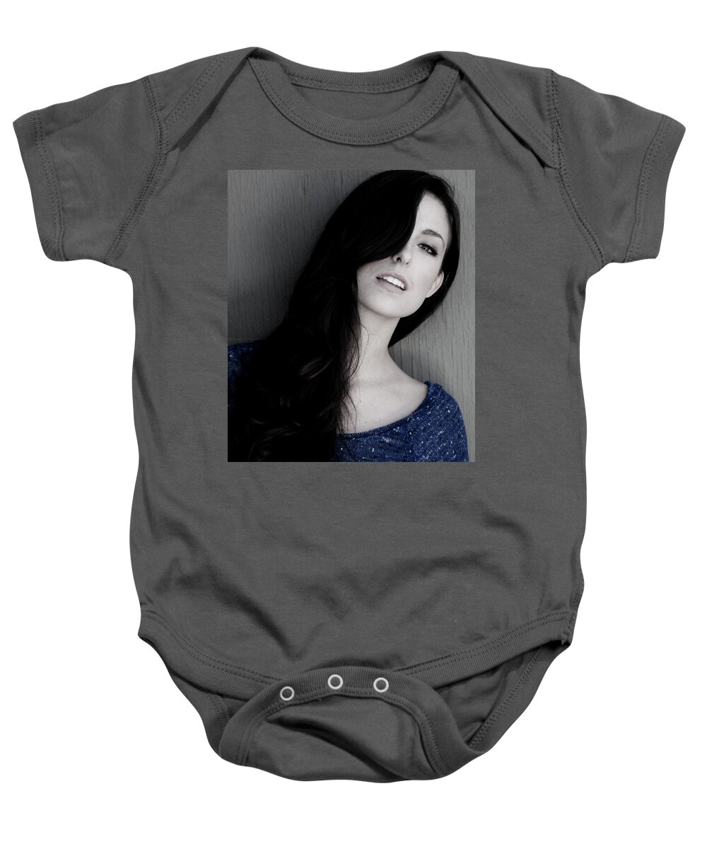 Women Baby Onesie featuring the photograph Shyann by Jim Whitley