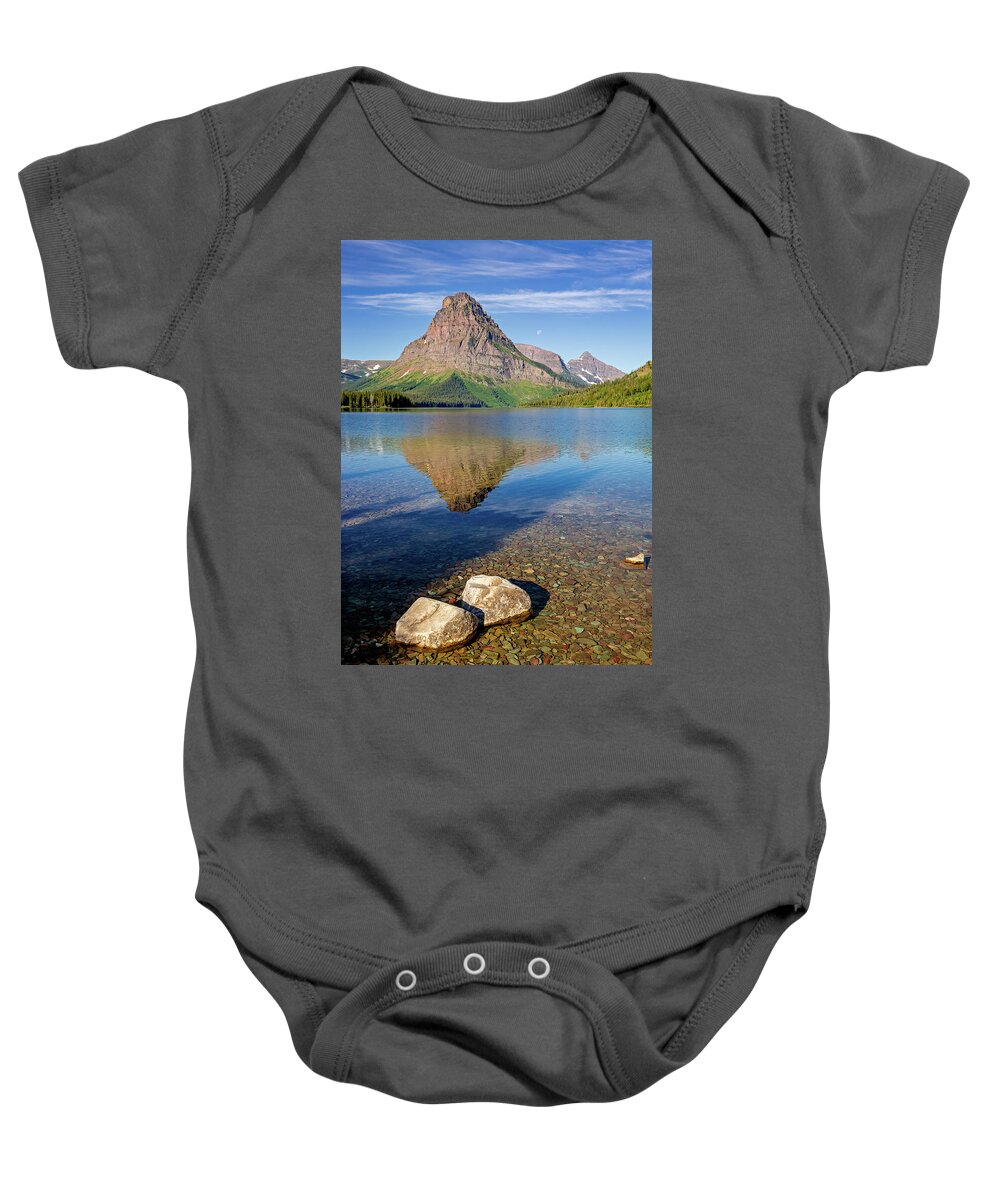Glacier National Park Baby Onesie featuring the photograph Sinopah Mountain by Jack Bell