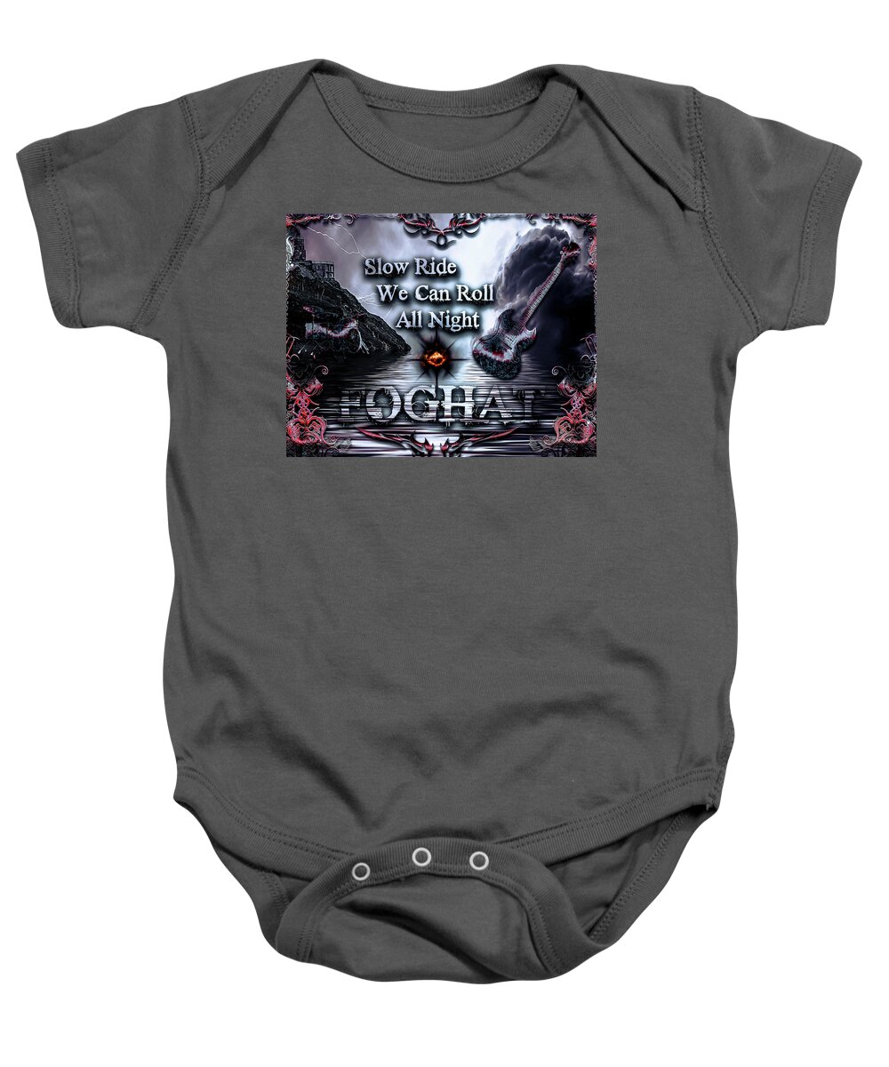 Slow Ride Baby Onesie featuring the digital art Slow Ride by Michael Damiani