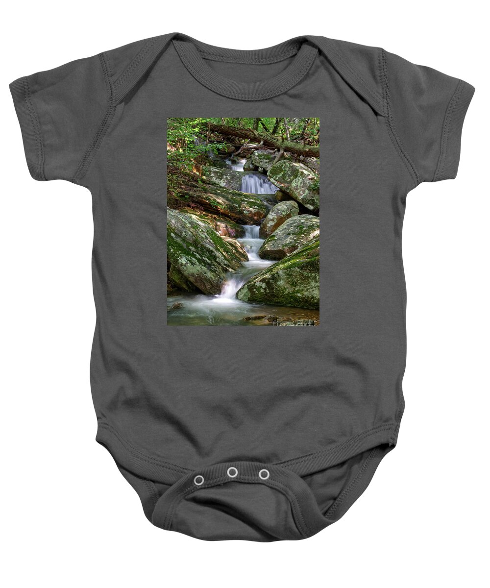 Morning Baby Onesie featuring the photograph Small Cascades 2 by Phil Perkins