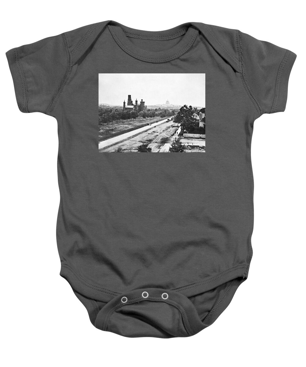 1863 Baby Onesie featuring the photograph Smithsonian, 1863 by Granger