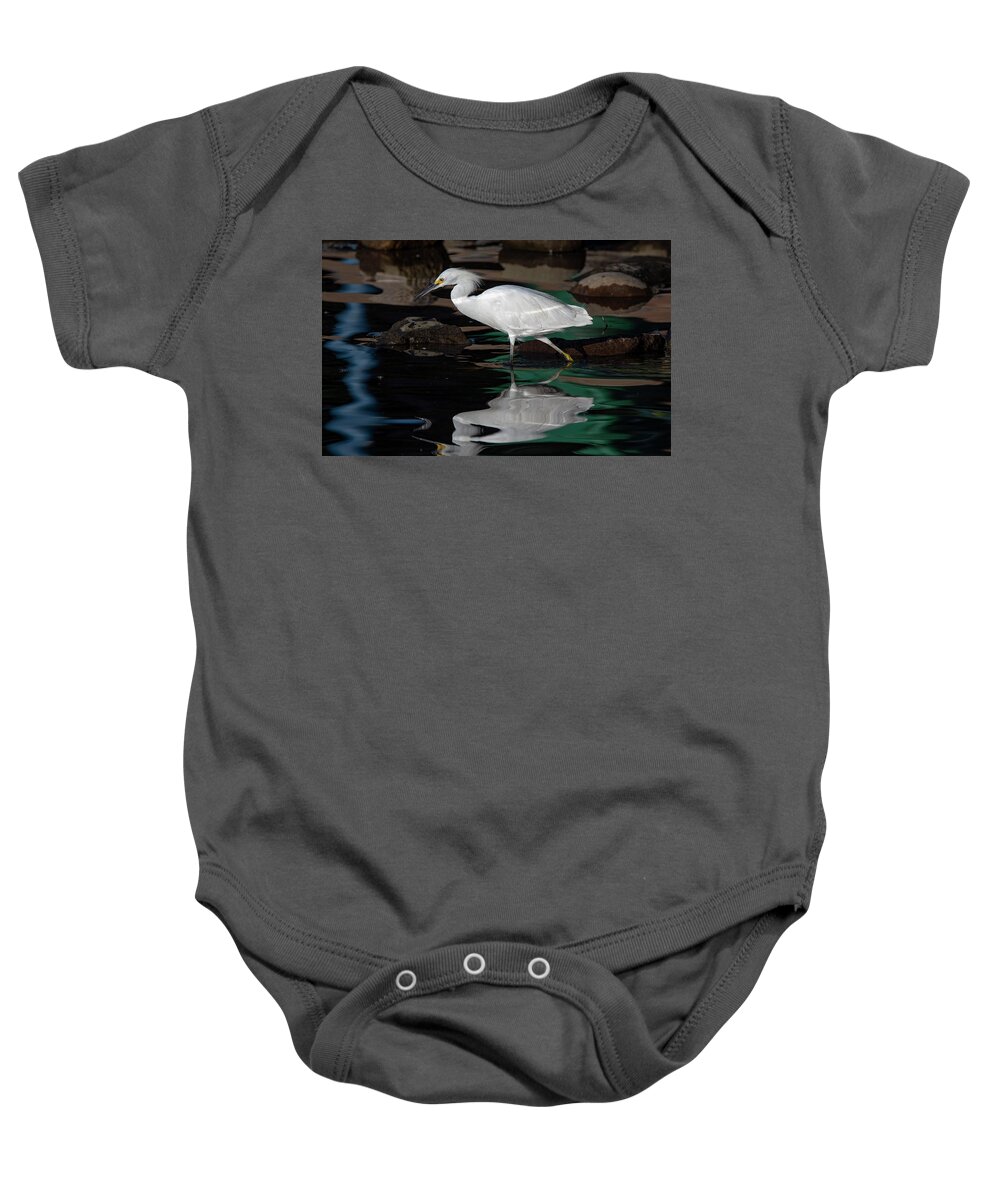 Snowy Egret Baby Onesie featuring the photograph Snowy Egret 2 by Rick Mosher