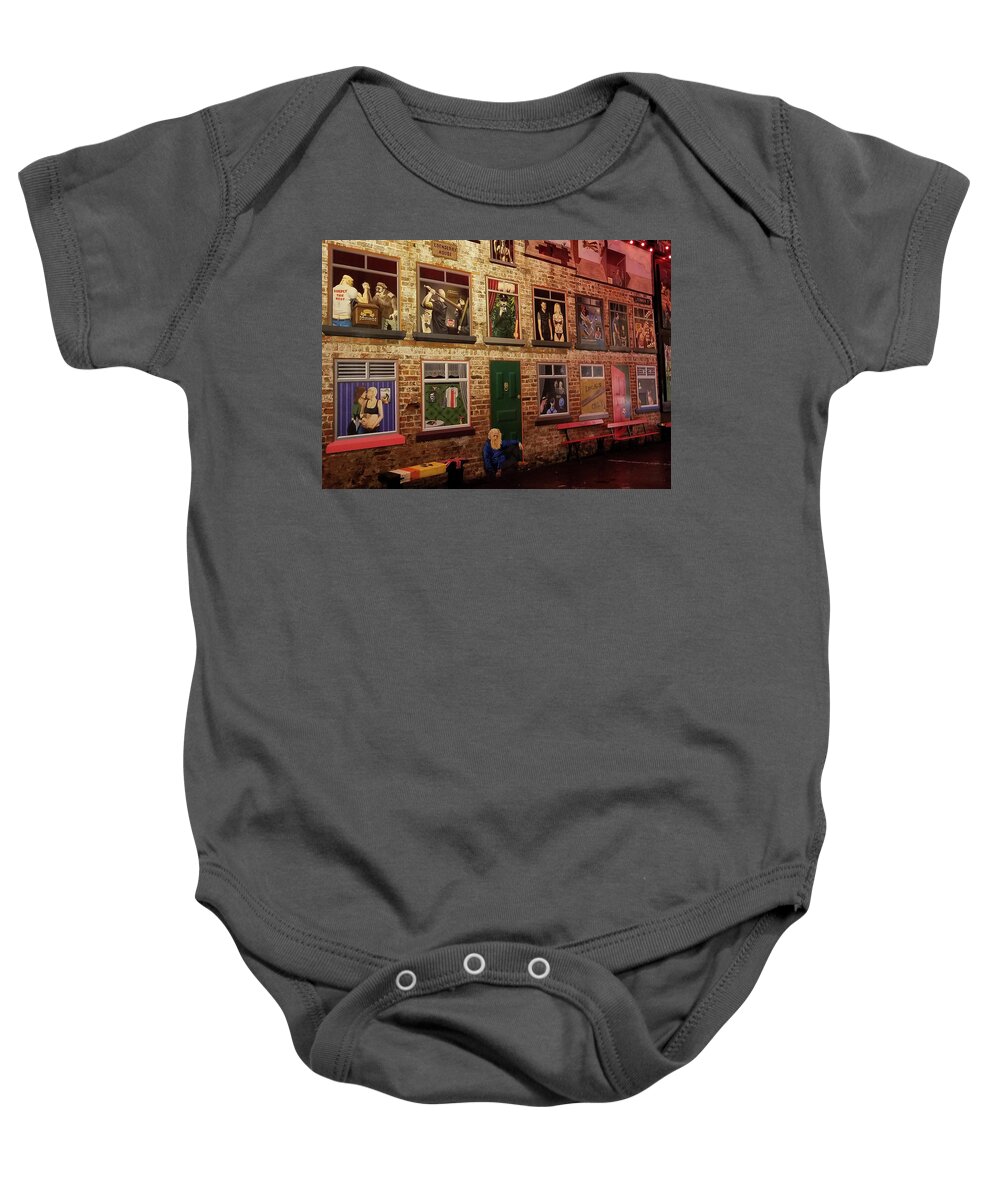 Mural Baby Onesie featuring the photograph Soap Opera Scenes by Gene Taylor