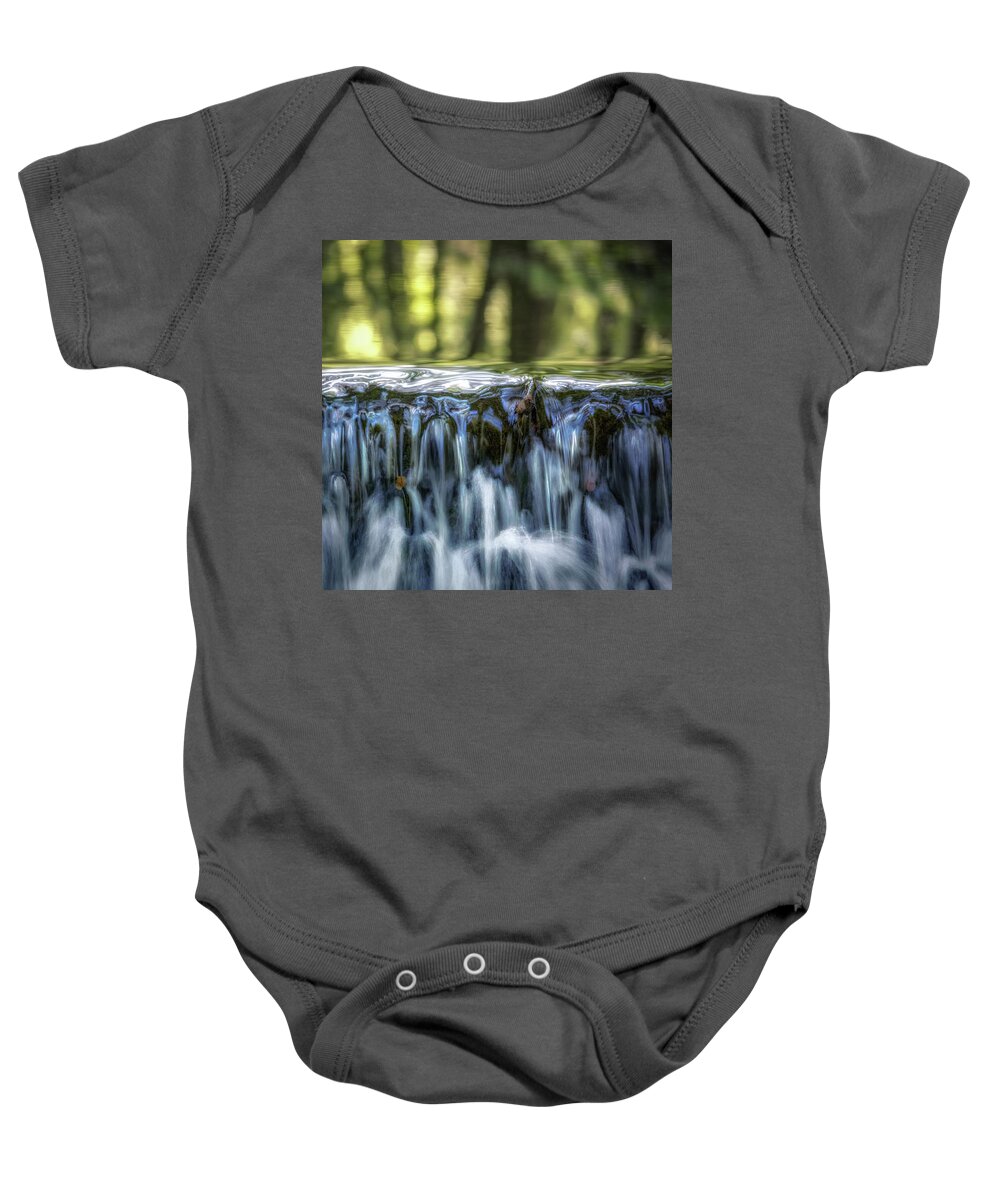 Soft Waterfall Baby Onesie featuring the photograph Soft waterfall by Donald Kinney
