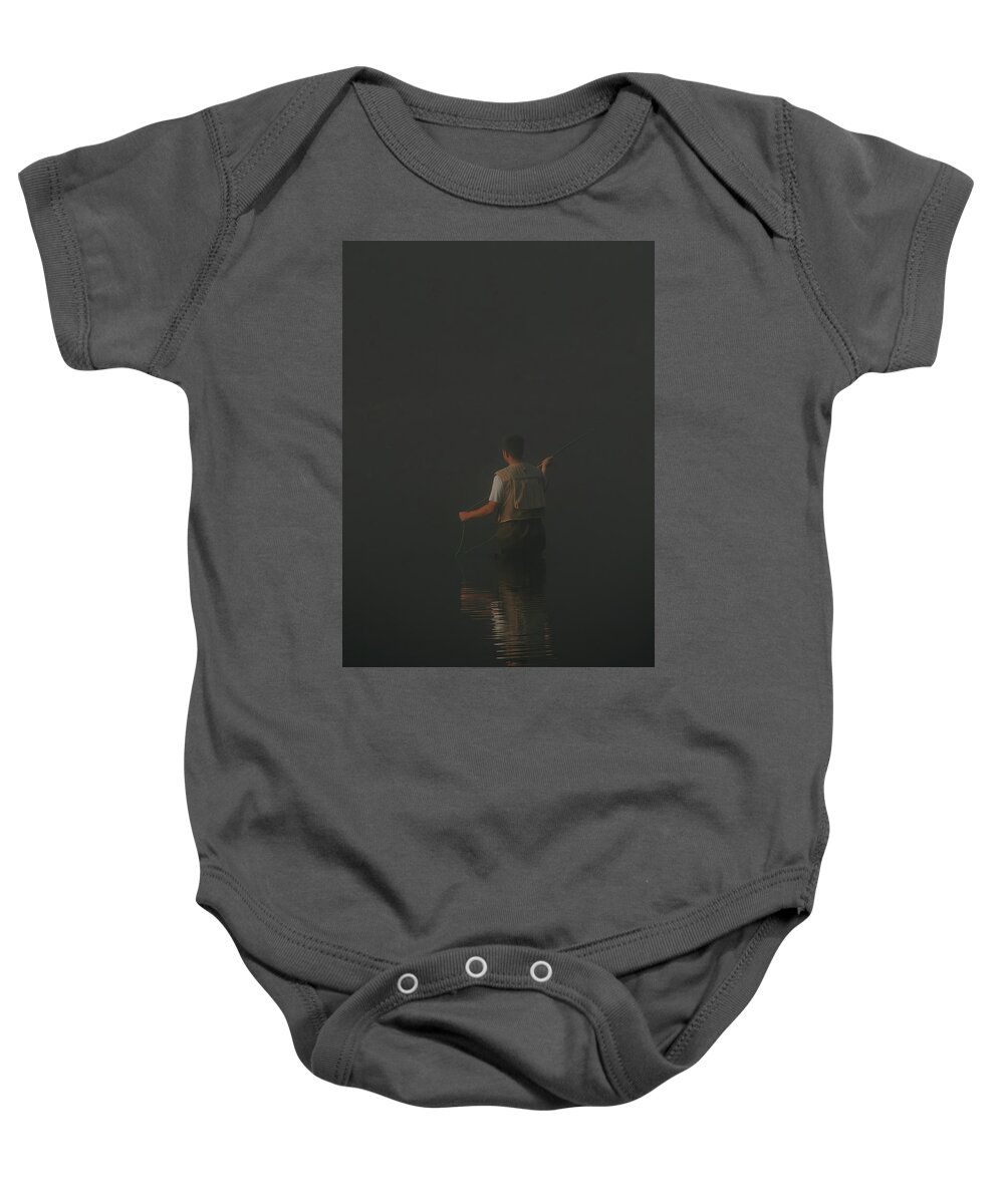 Fishing Baby Onesie featuring the photograph Solitude by Lens Art Photography By Larry Trager