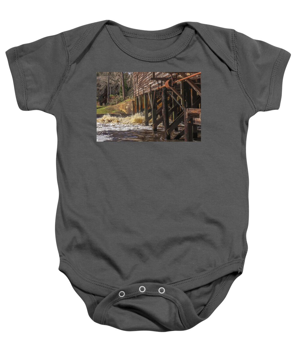 Watson Mill Baby Onesie featuring the photograph Some Watson Mill Splashes by Ed Williams