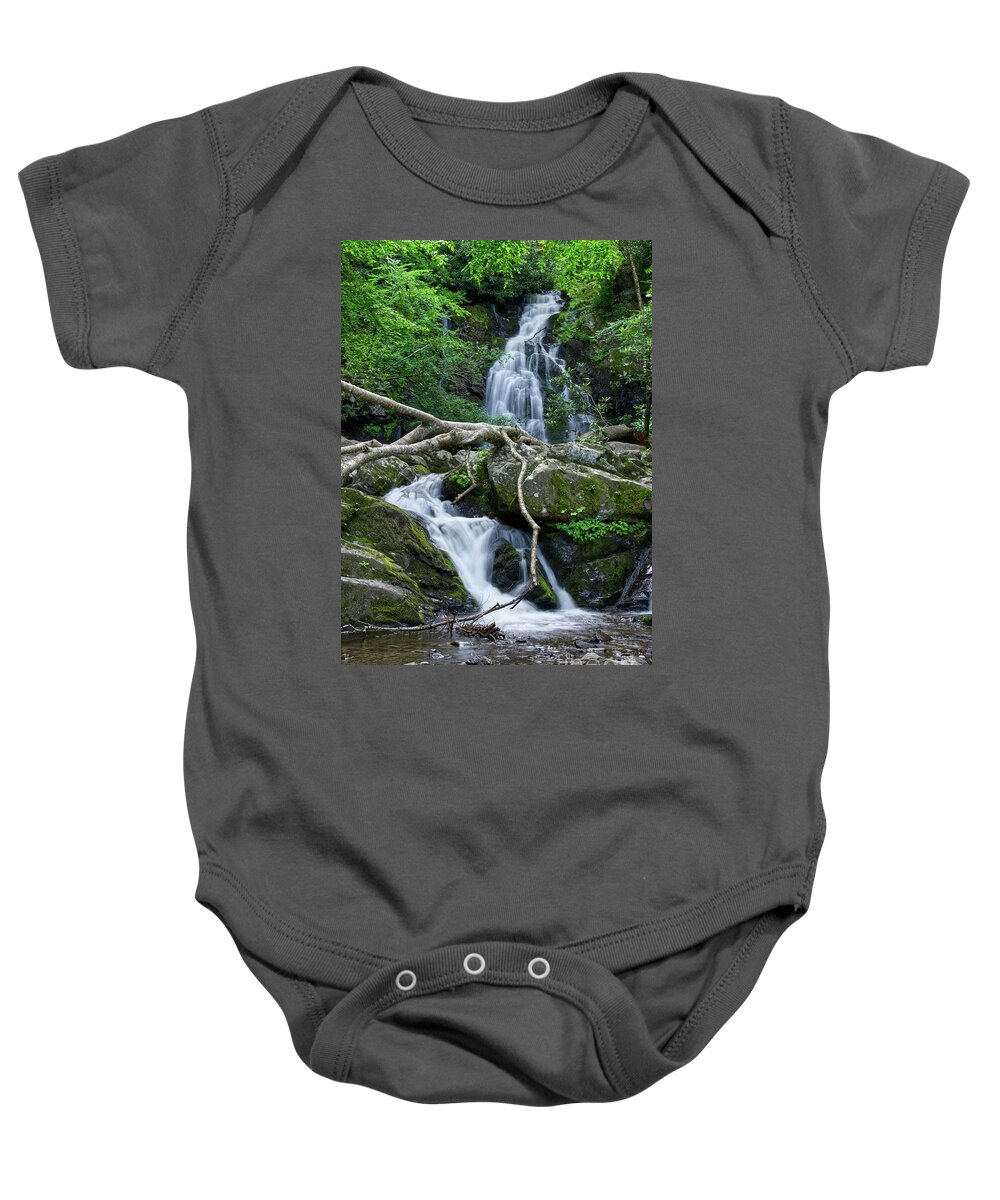 Spruce Flats Falls Baby Onesie featuring the photograph Spruce Flats Falls 20 by Phil Perkins