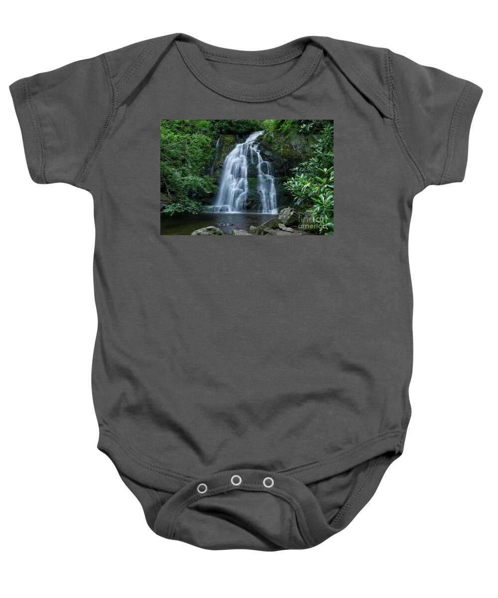 Spruce Flats Falls Baby Onesie featuring the photograph Spruce Flats Falls 22 by Phil Perkins