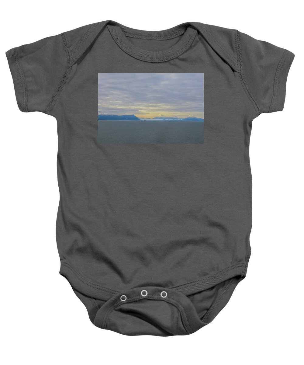 Alaska Baby Onesie featuring the photograph Stephens Passage Serenity by Ed Williams