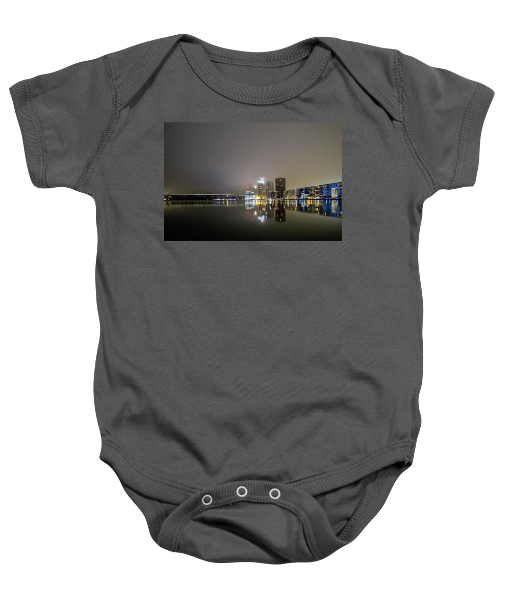 Europe Baby Onesie featuring the photograph Stockholm fog by Alexander Farnsworth