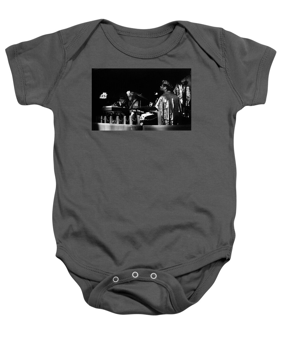Jazz Baby Onesie featuring the photograph Sun Ra at the Red Garter 6 by Lee Santa