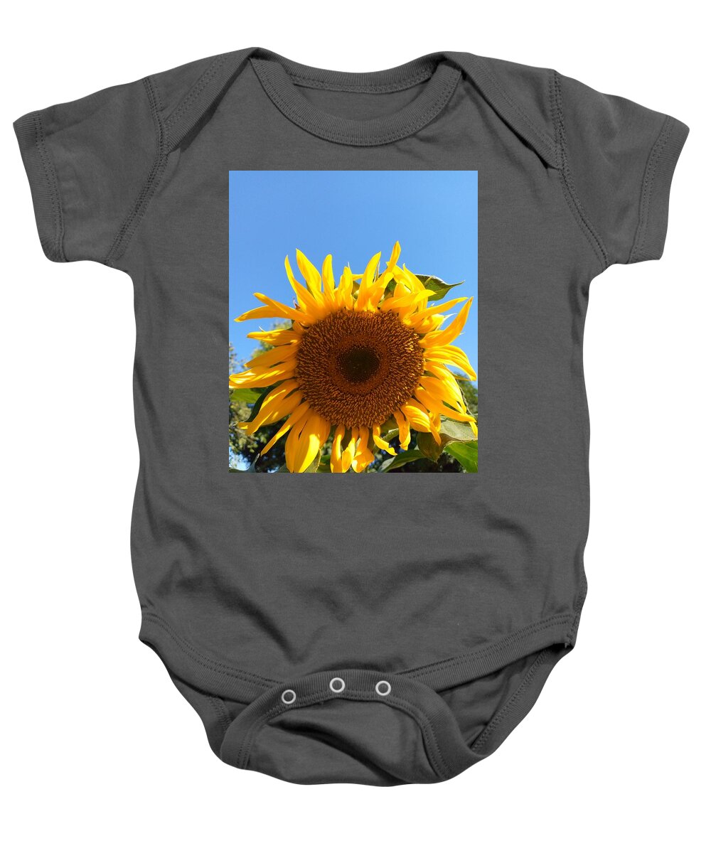 African Art Baby Onesie featuring the photograph Sunflower, Digital Photography by Jafeth Moiane