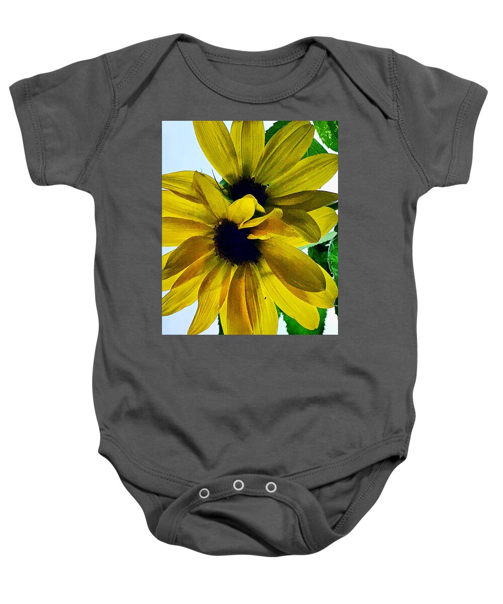  Baby Onesie featuring the photograph Sunflowers by Stephen Dorton