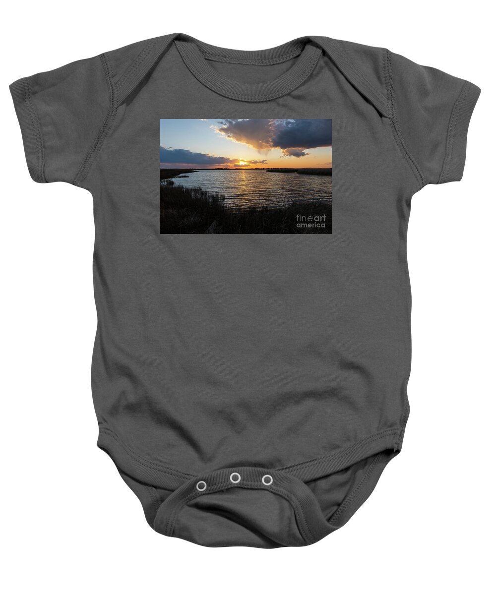 Water Baby Onesie featuring the photograph Sunset Cove by Michael Ver Sprill