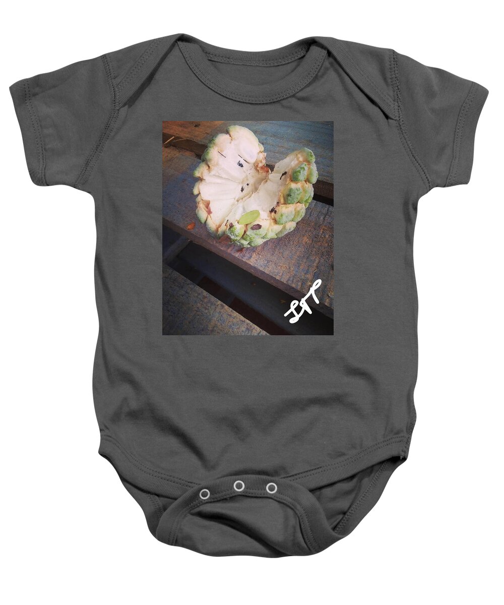 Sugar Baby Onesie featuring the photograph Sweet Like a Sugar Apple by Esoteric Gardens KN