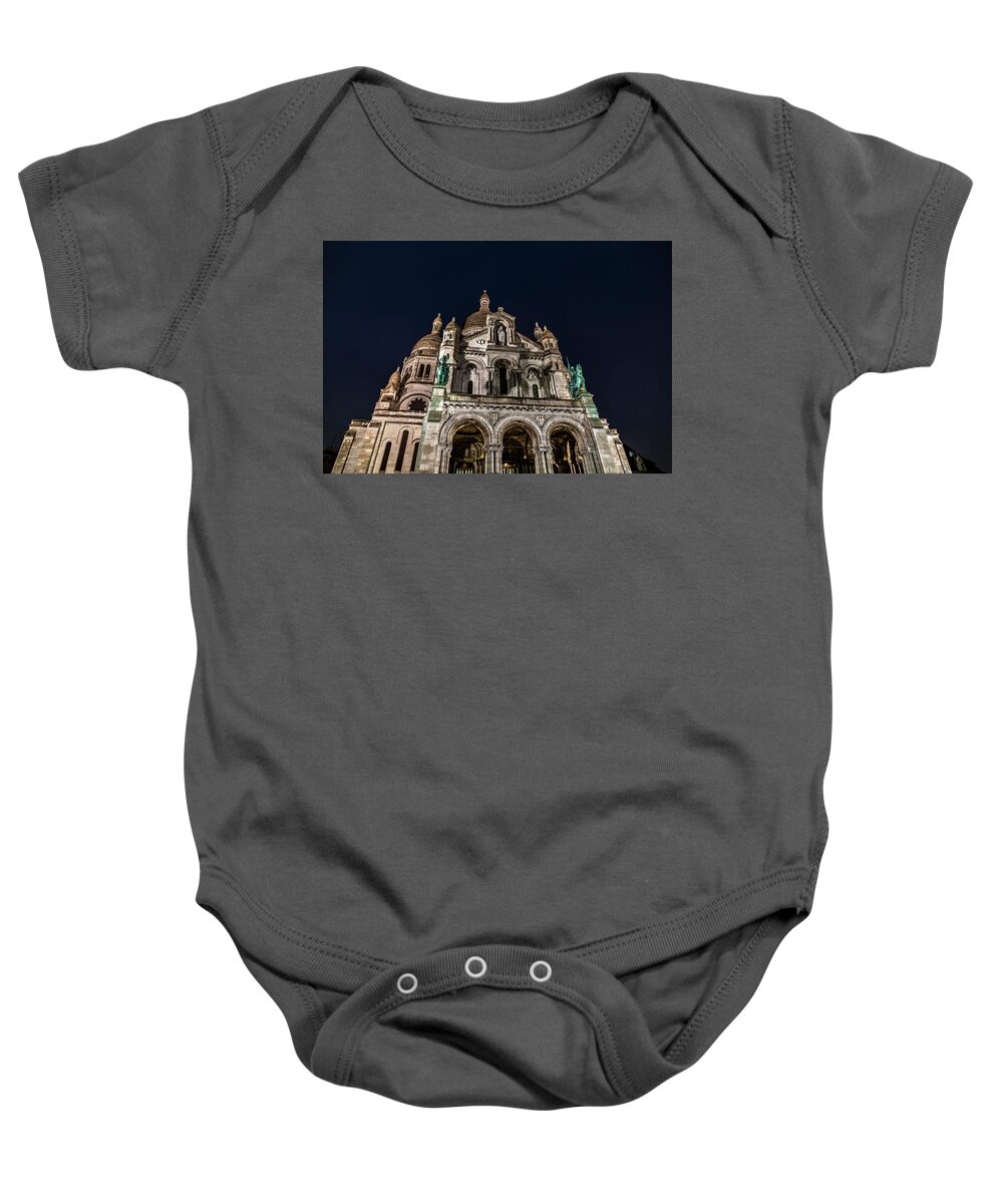 Architecture Baby Onesie featuring the photograph The Basilica of the Sacred Heart by Fabiano Di Paolo