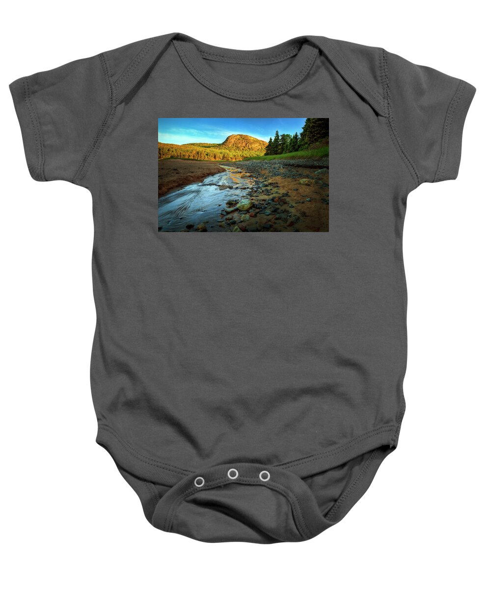 Acadia Baby Onesie featuring the photograph The Beehive 0185 by Greg Hartford