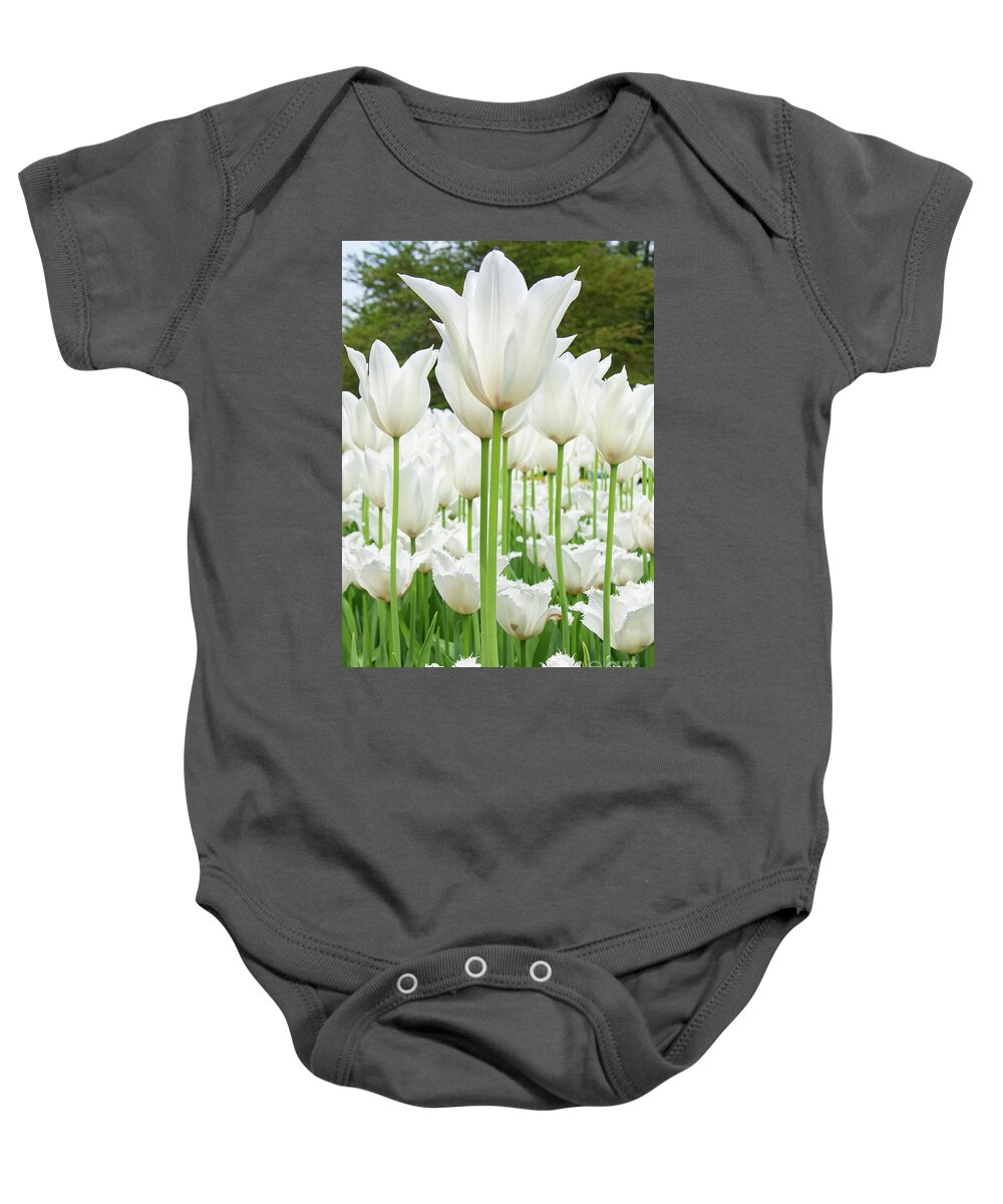 White Baby Onesie featuring the photograph The Best of Spring by Marilyn Cornwell