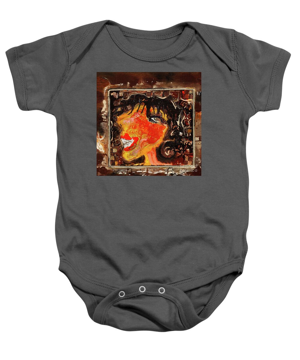 The Best Things In Life Are Chocolate Baby Onesie featuring the mixed media The best things in life are Chocolate by Cherie Salerno