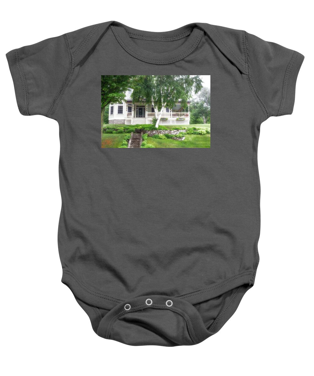 Birch Tree Baby Onesie featuring the photograph The Birch Tree With Radiance by Robert Carter