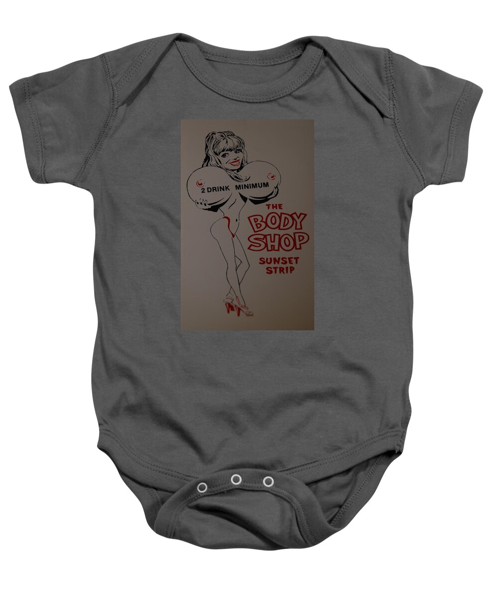Naked Baby Onesie featuring the photograph The Body Shop by Rob Hans