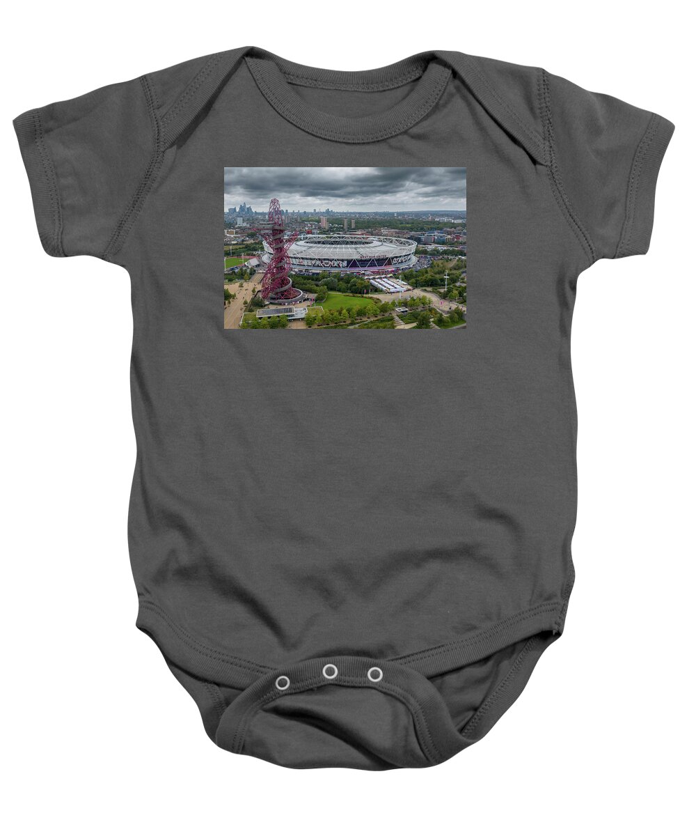 West Ham United Baby Onesie featuring the photograph The City of London Stadium by Airpower Art