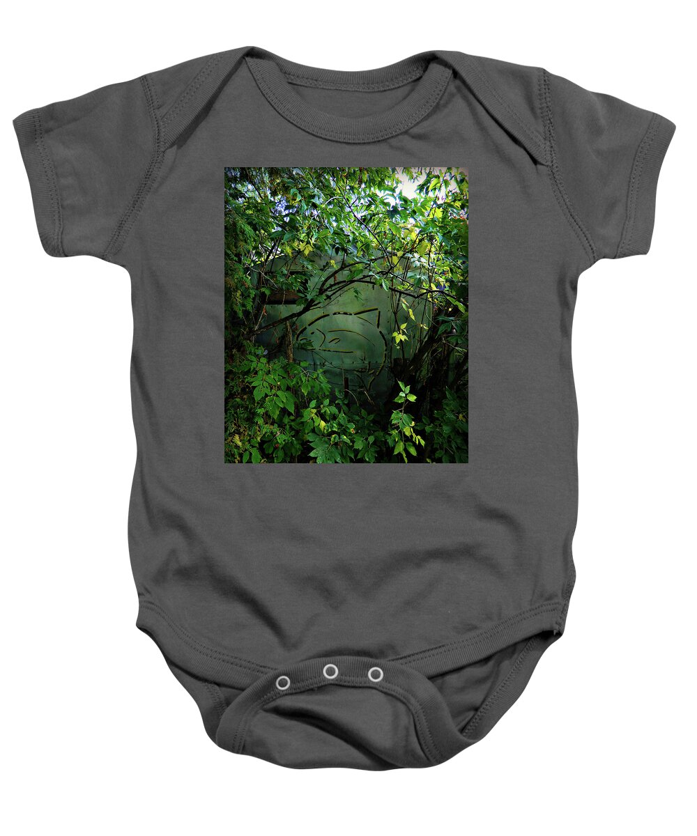 The Fish Shack Baby Onesie featuring the photograph The Fish Shack by Cyryn Fyrcyd