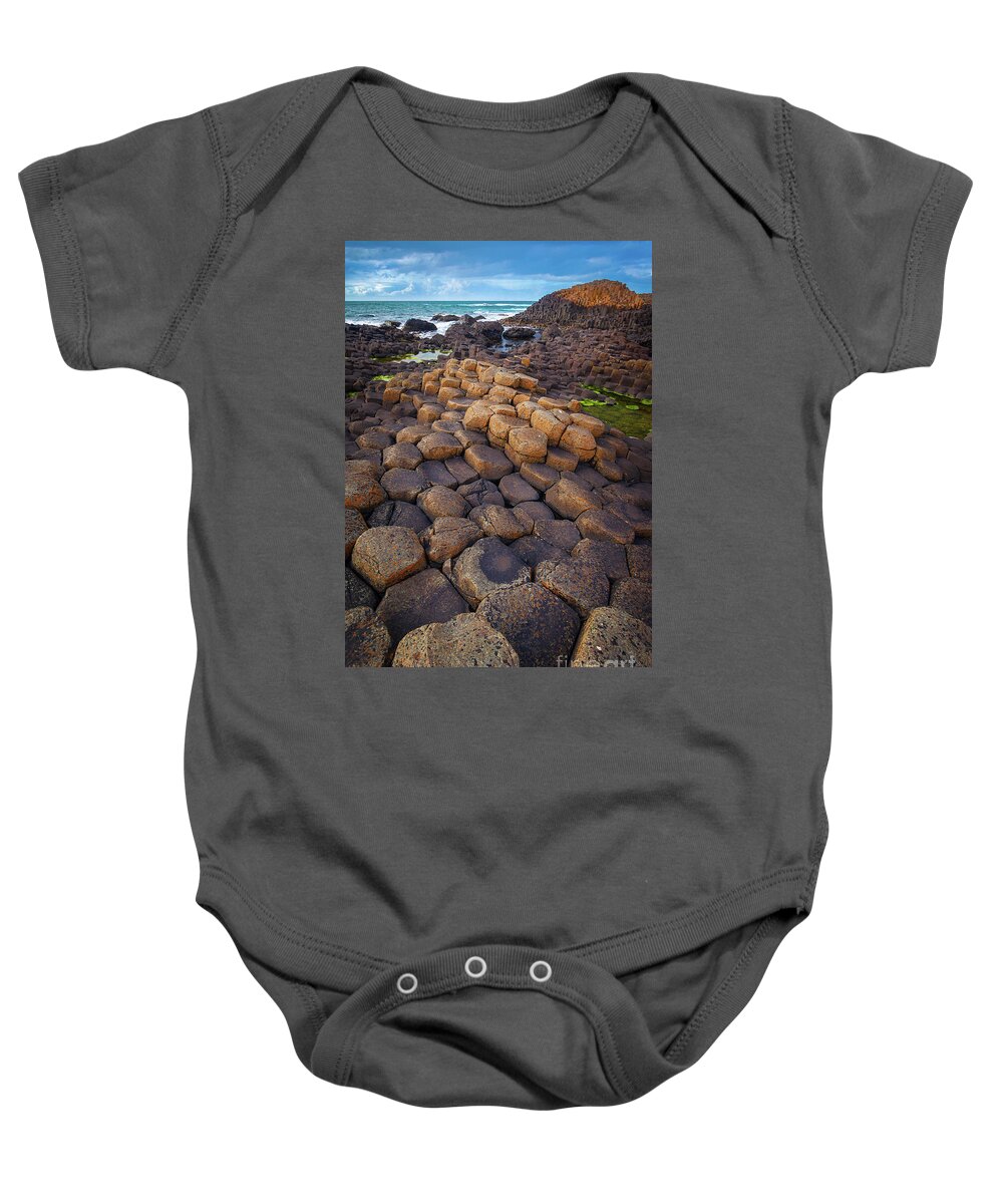 Europe Baby Onesie featuring the photograph The Giant's Causeway - Rocky Road by Inge Johnsson
