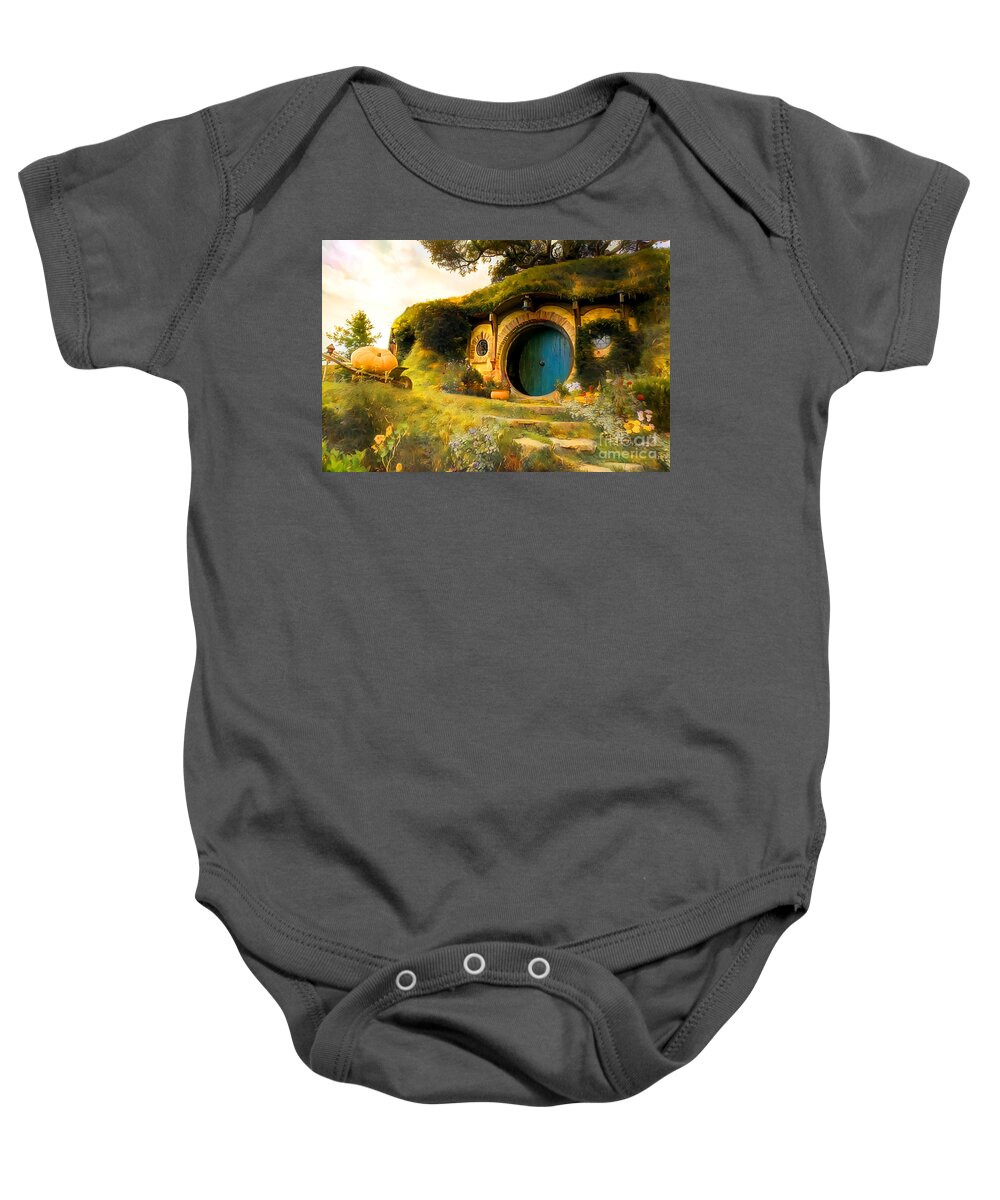 Wingsdomain Baby Onesie featuring the photograph The Hobbits Shire 20210212 v3 by Wingsdomain Art and Photography