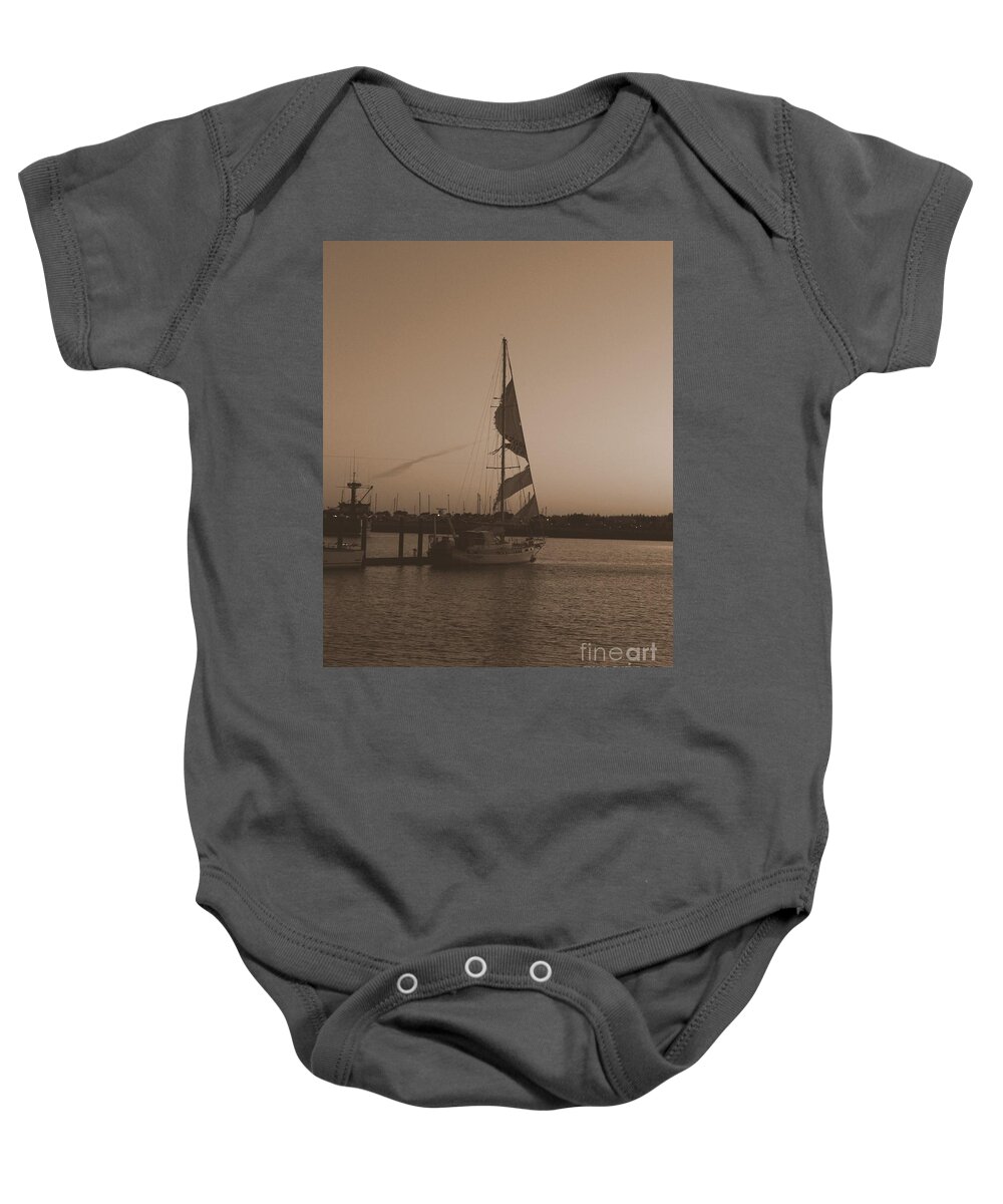 Boat Baby Onesie featuring the photograph The Last Voyage by Marie Neder