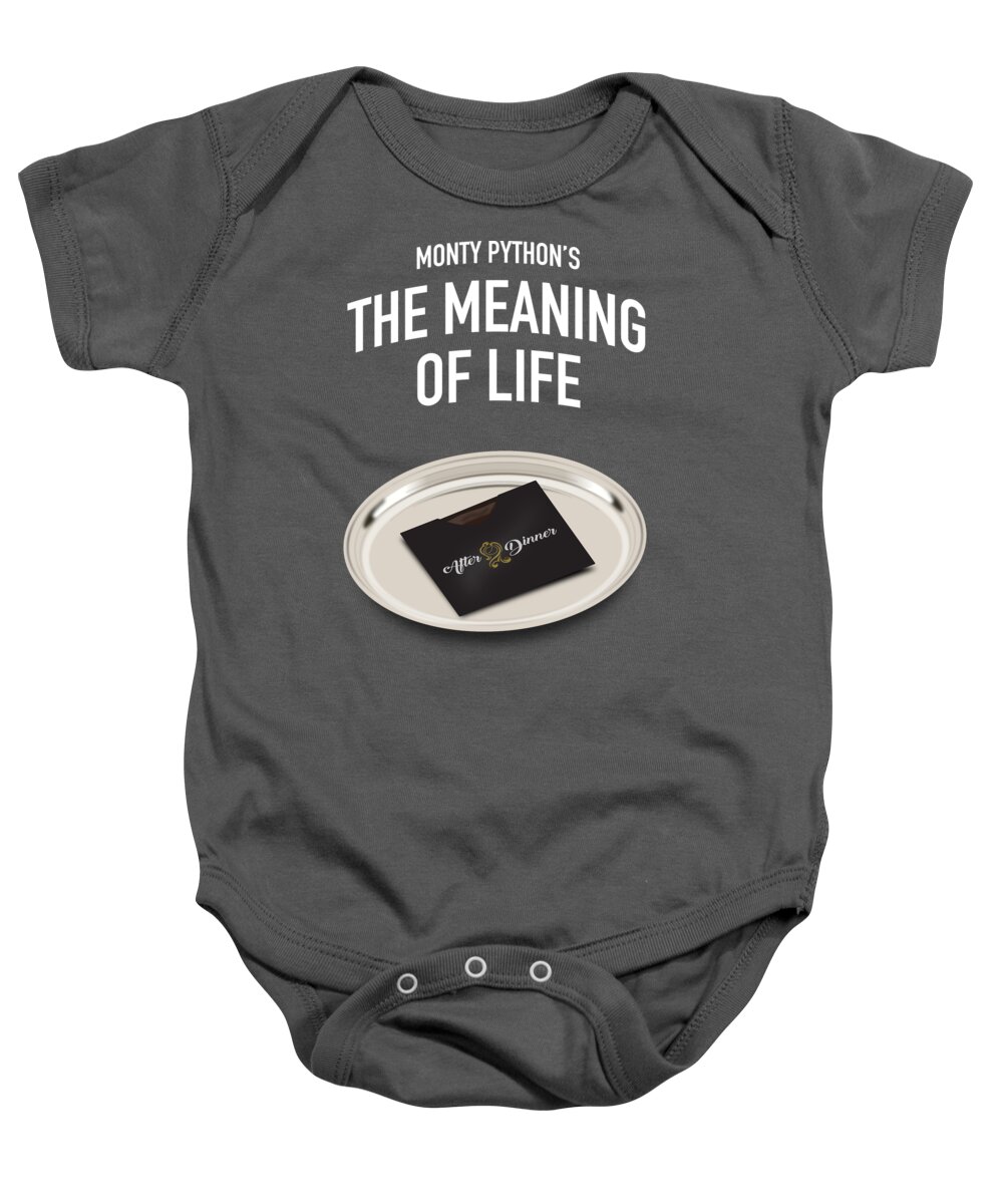 The Meaning Of Life Baby Onesie featuring the digital art The Meaning of Life - Alternative Movie Poster by Movie Poster Boy
