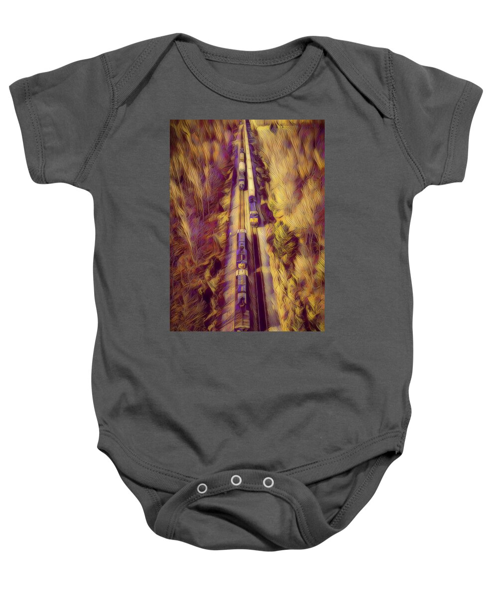 Digital Art Baby Onesie featuring the photograph The Meet by Jim Pearson