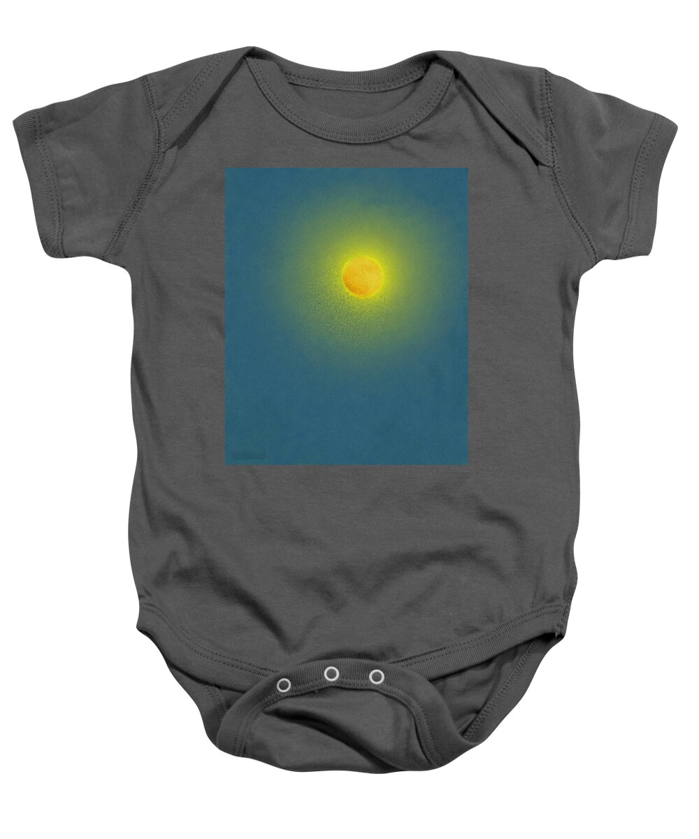 Moon Baby Onesie featuring the photograph The Moon by Auranatura Art