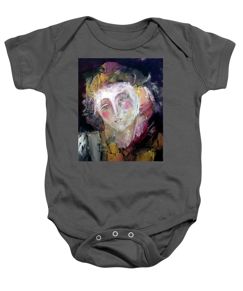 Figurative Baby Onesie featuring the painting The Promise by Jim Stallings