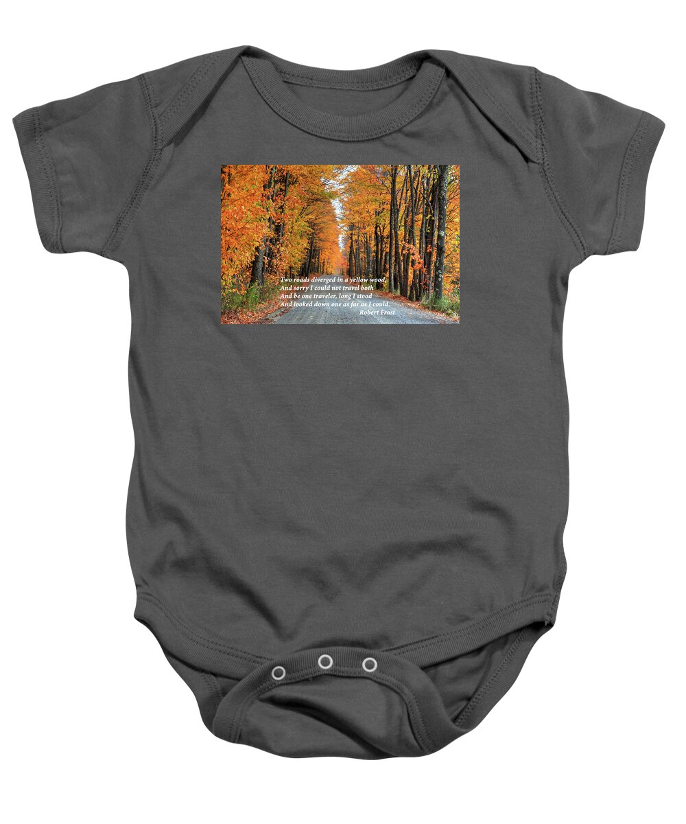 Rural Baby Onesie featuring the photograph The Road Less Traveled by Robert Harris