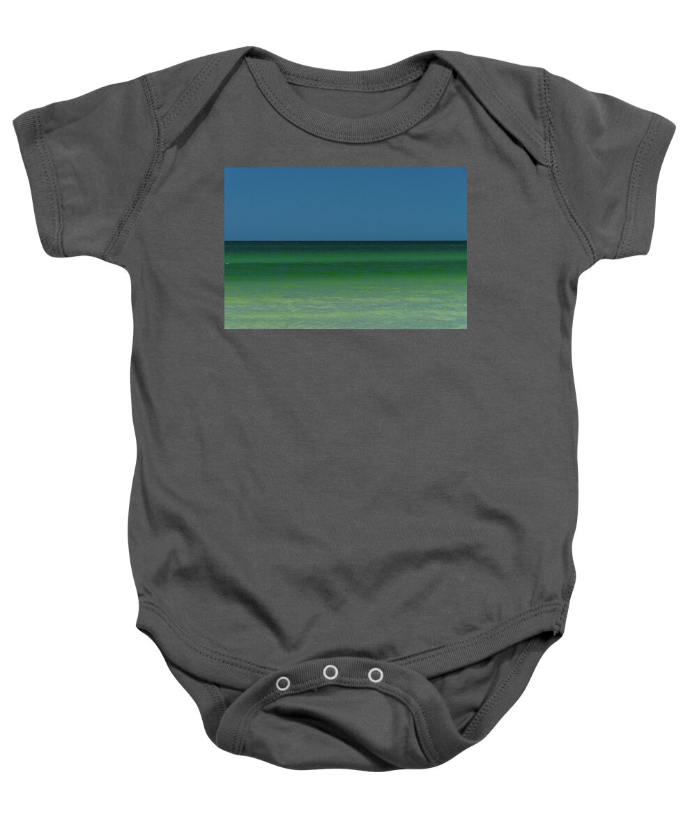 Sea Baby Onesie featuring the photograph The Sea by Marian Tagliarino
