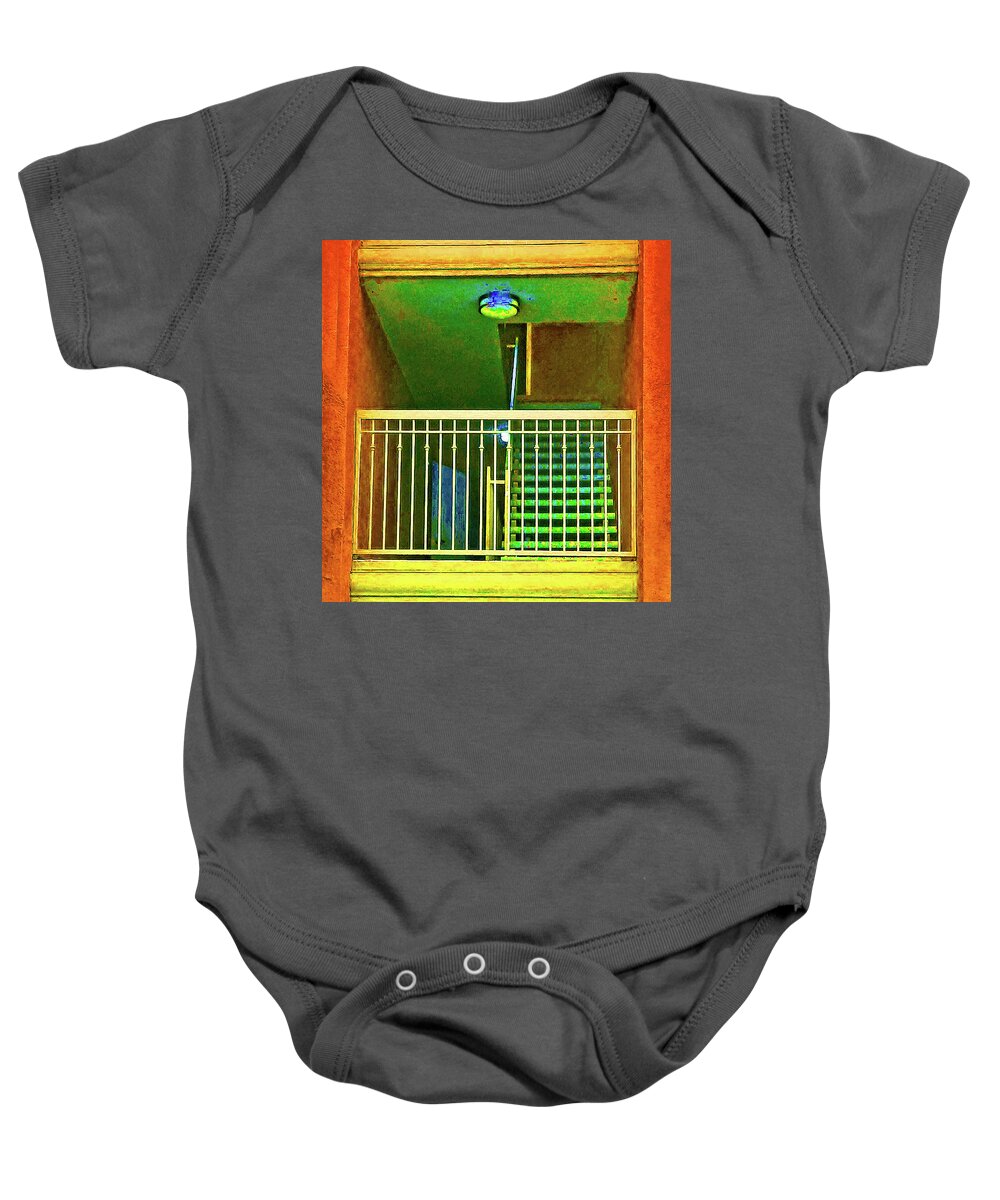 Stairs Baby Onesie featuring the photograph The Stairwell by Andrew Lawrence