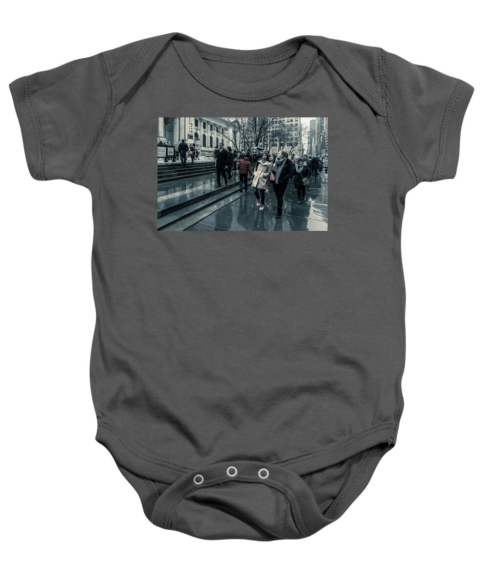 Published Baby Onesie featuring the photograph The Streets Of New York City I by Enrique Pelaez