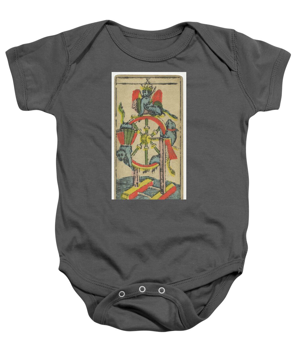 The Wheel Of Fortune Baby Onesie featuring the digital art The Wheel of Fortune by Alex George