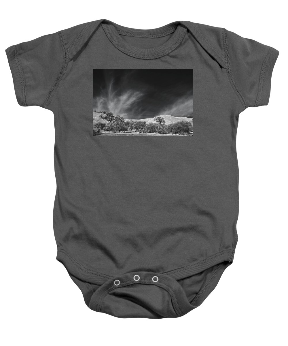 Del Valle Regional Park Baby Onesie featuring the photograph They Say a Love like Ours Won't Last by Laurie Search